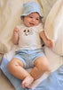 Mayoral Shorts and Hat Set - Cielo