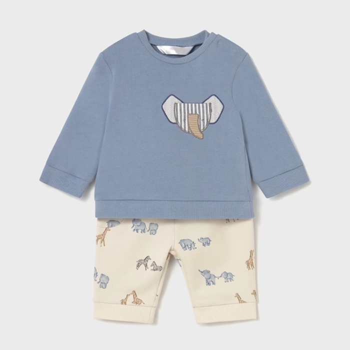 Mayoral Knit Set - Blue Bell (Elephant)