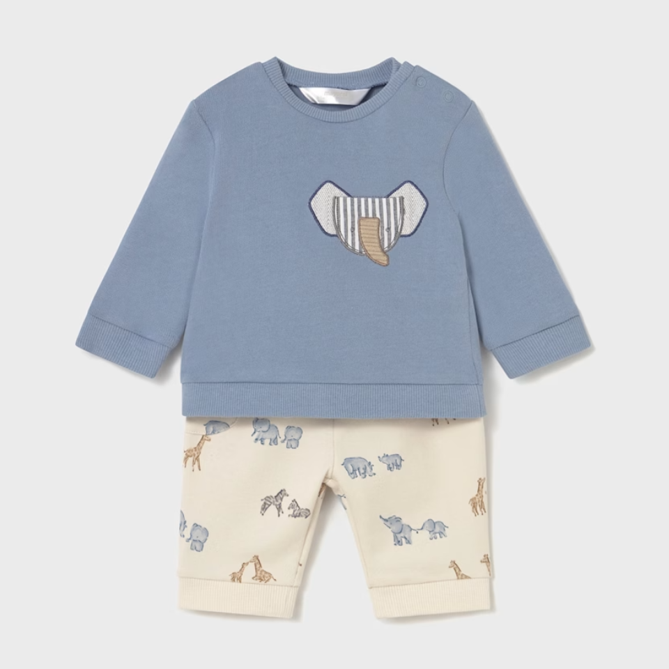 Mayoral Knit Set - Blue Bell (Elephant)