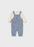 Mayoral Jacquard Romper - Blue Bell