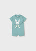 Mayoral Romper with Bib Set Boy - Glass