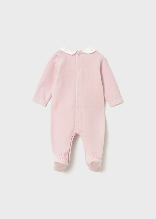 Mayoral Velour Onesie - Orquidea (Star)