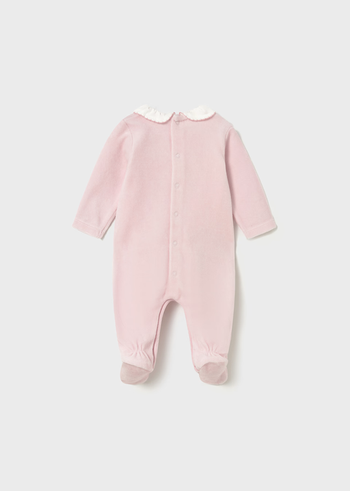 Mayoral Velour Onesie - Orquidea (Star)