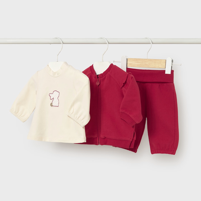 Mayoral 3pcs Tracksuit - Guinda