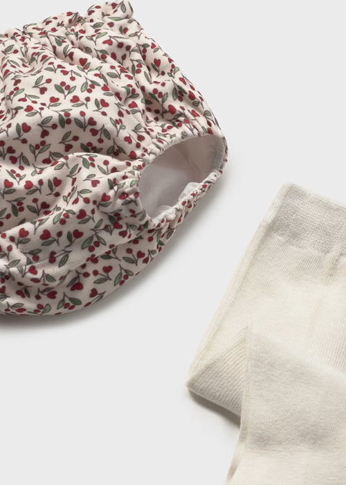 Mayoral Shorts w/ Tights Set - Guinda