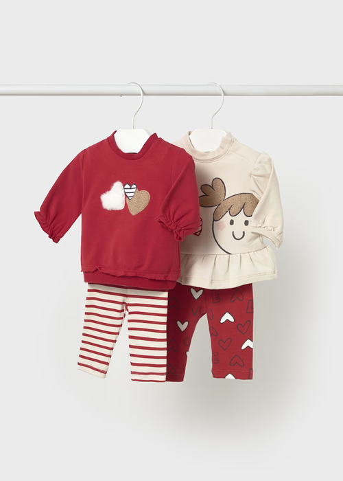 Mayoral Leggings Set - Guinda (3Hearts)