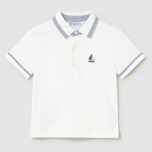 Mayoral Sailboat Polo Shirt - Blanco