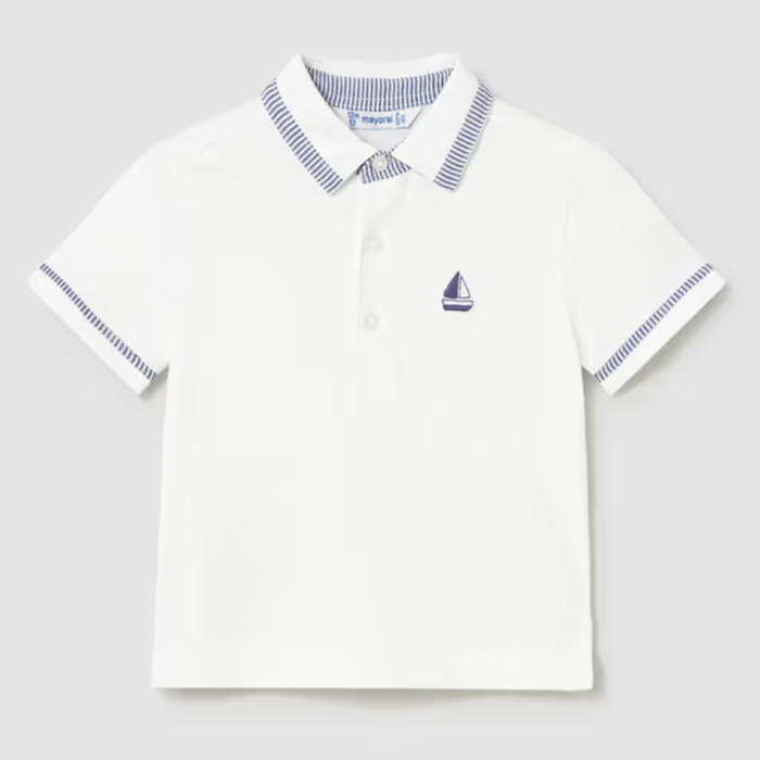 Mayoral Sailboat Polo Shirt - Blanco