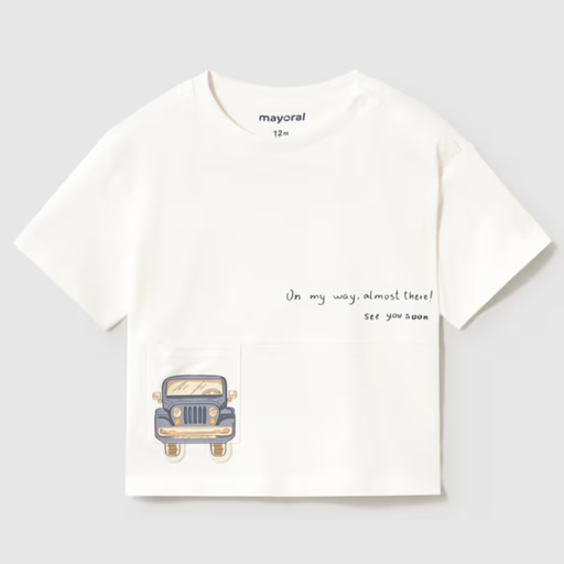 Mayoral Wagon Graphic T-shirt - Nata