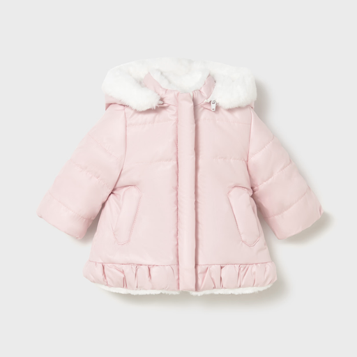 Mayoral Reversible Coat - Rosa Baby 6-9M 2404-51