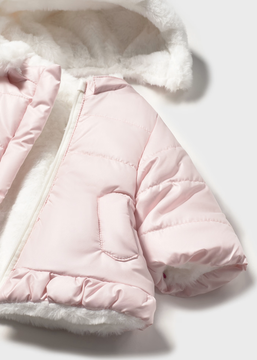 Mayoral Reversible Coat - Rosa Baby 6-9M 2404-51