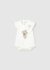Mayoral Romper with Bib Set Girl - Crudo