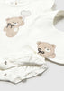 Mayoral Romper with Bib Set Girl - Crudo