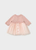 Mayoral Tricot/Tulle Dress - Rosa Baby