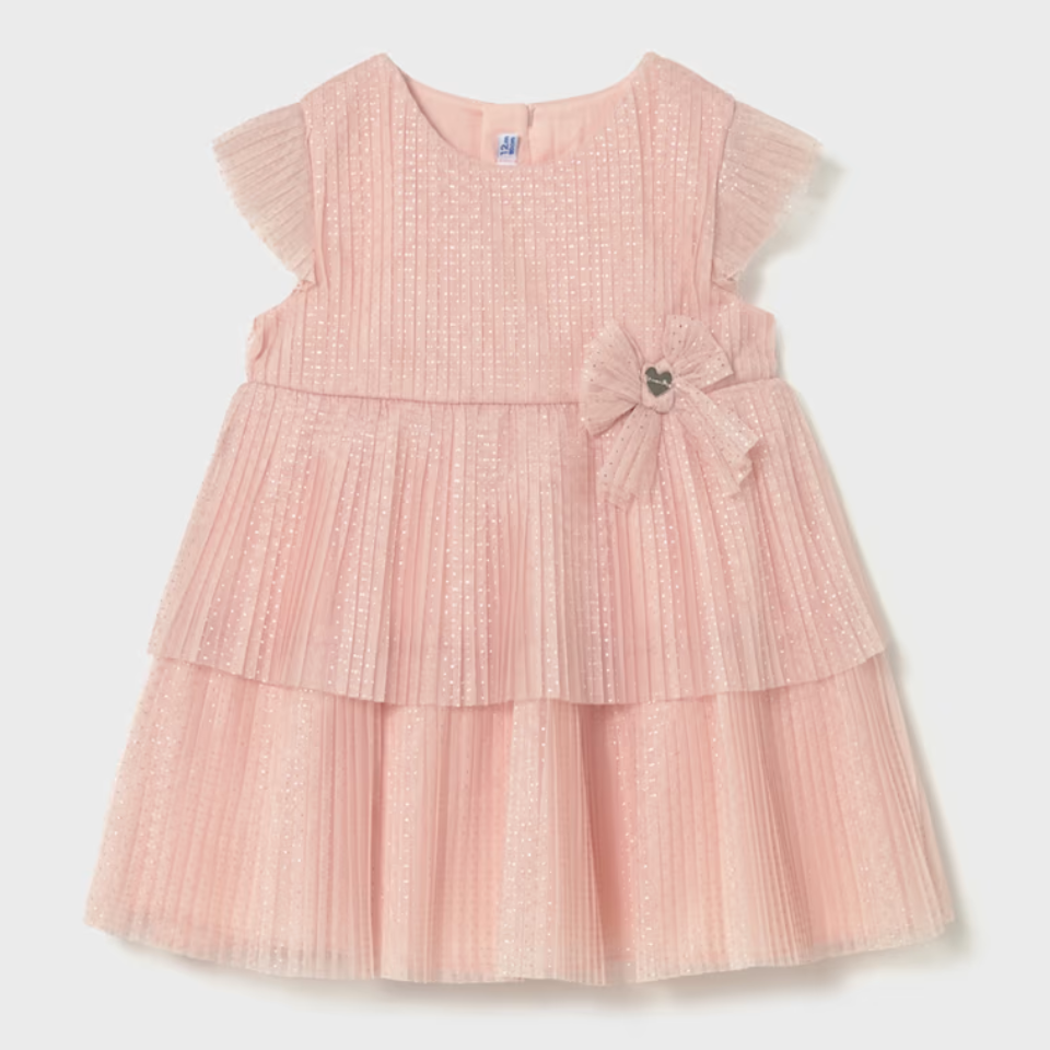Mayoral Pleated Tulle Dress - Blossom