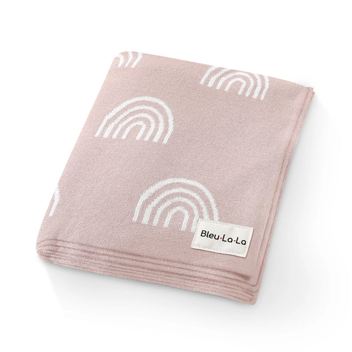 Bleu La La Swaddle Blanket Rainbow - Pink