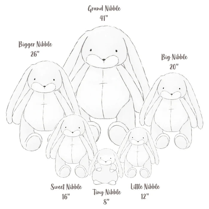Bunnies by the Bay Big Nibble 20" Bunny - Gray