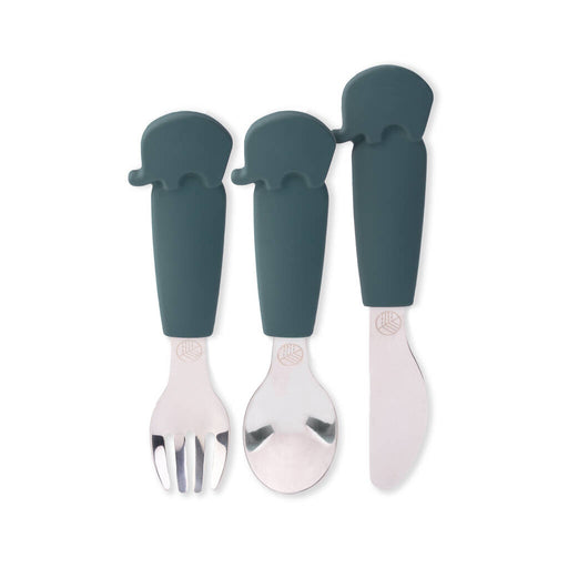 Eco Rascals Elephant Cutlery - Teal