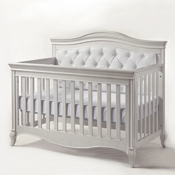 Pali Diamante Forever Crib with White Vinyl Panel - Vintage White (Markham Store Pick Up Only)