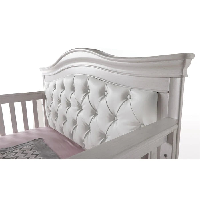 Pali Diamante Forever Crib with White Vinyl Panel - Vintage White (Markham Store Pick Up Only)