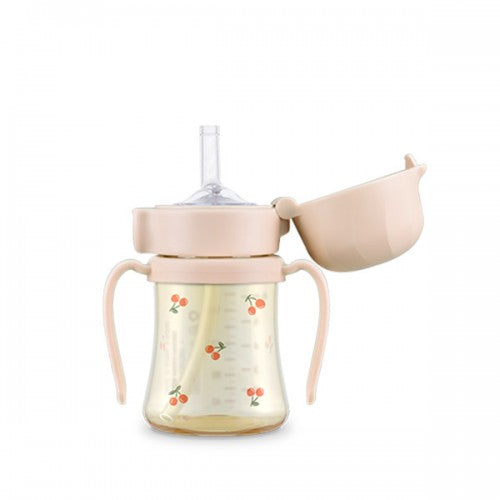 Grosmimi PPSU Straw CUP 200ml- Sweet Peach