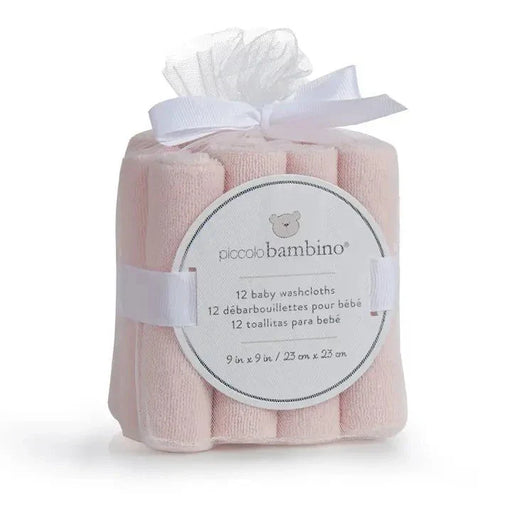Piccolo Bambino Washcloth 12pk Pink
