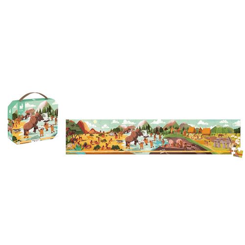 Janod Puzzle 100pcs - Prehistoric Frieze