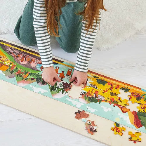 Janod Puzzle 100pcs - Prehistoric Frieze