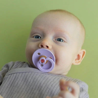 Bibs Studio Colour 2Pk Ladybug Latex - Violet Sky Mix 6-18M