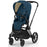 Cybex Priam4 - Matte Black Frame w/ Mountain Blue Seat