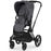 Cybex Priam4 - Matte Black Frame w/ Simply Flowers Grey Seat