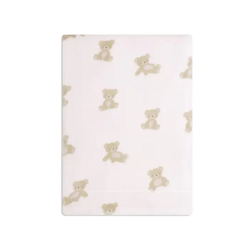 Piccolo Bambino Bear Printed Plush Blanket 30''x40'' - Pink