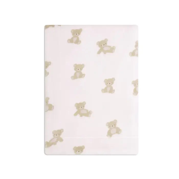 Piccolo Bambino Bear Printed Plush Blanket 30''x40'' - Pink