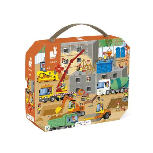 Janod Puzzle 36pc - Construction Site