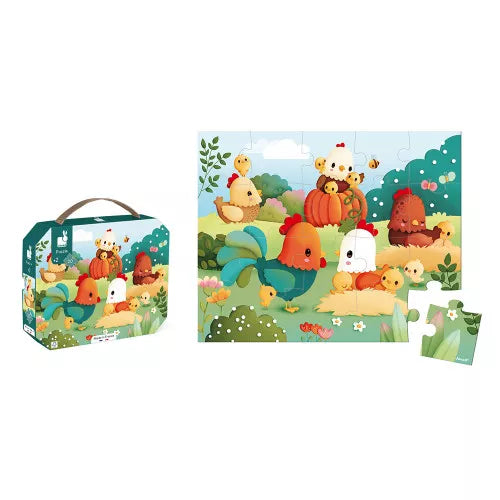 Janod Puzzle 20pcs - Welcome To The Farmyard
