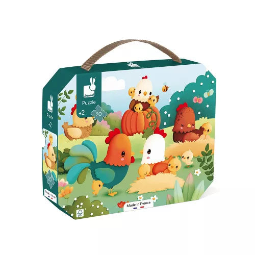 Janod Puzzle 20pcs - Welcome To The Farmyard