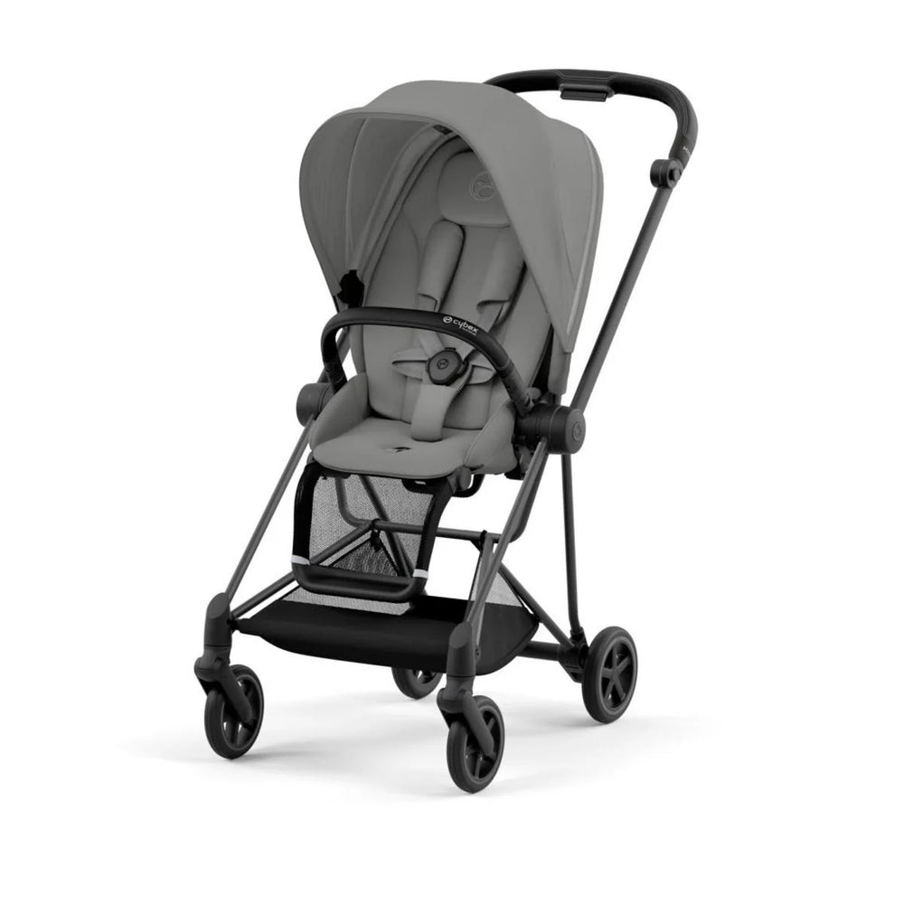 Cybex Mios3 - Matte Black Frame w/ Mirage Grey Seat (ONE BOX)