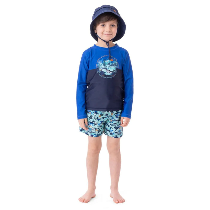 Nano Long Sleeve T-shirt - Navy 2-6T