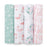 Aden + Anasis Muslin Swaddle Blanket 4pc - Briar Rose