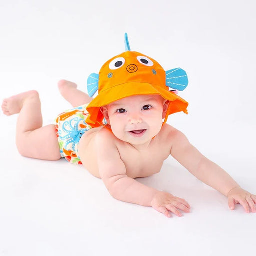 Zoocchini Swim Diaper & Sun Hat Set-Fishy