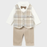 Mayoral Vest Shirt Pants Set - Tostado