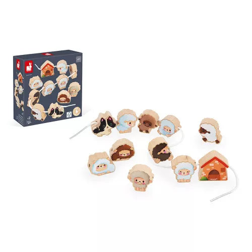 Janod Farm: Thread Your Own Sheep Beads J03312