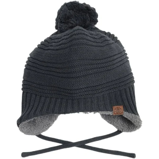Calikids Toddler Cotton Knit Winter Hat W2055 - Graphite