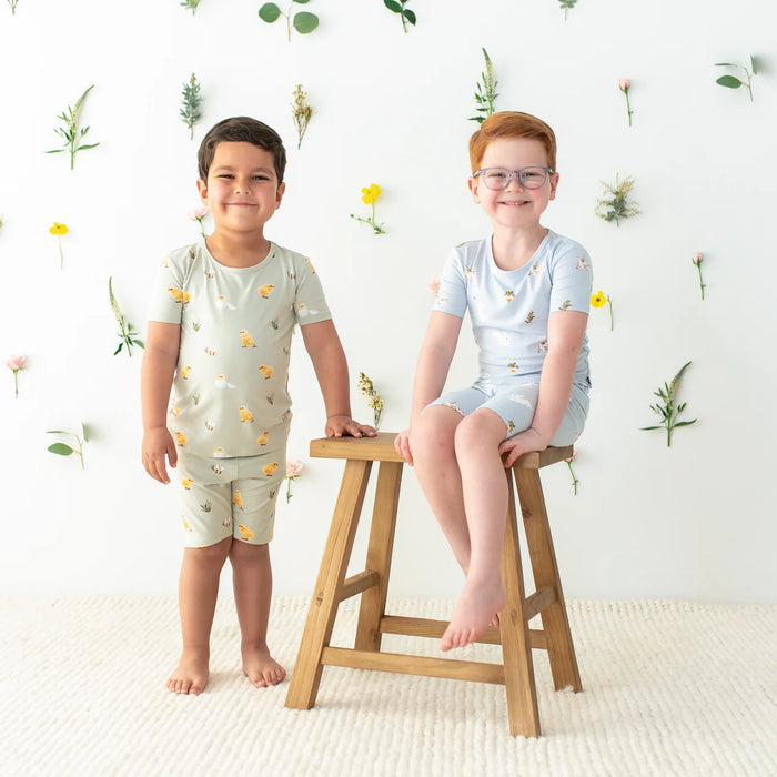 Kyte Baby Short Sleeve Pajamas - Ice Rabbit