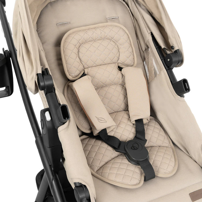Evenflo Shyft Intuiti Travel System w/ Revolve LiteMax NXT & Sensory Soothe - Travertine (Gold) TS101212547C