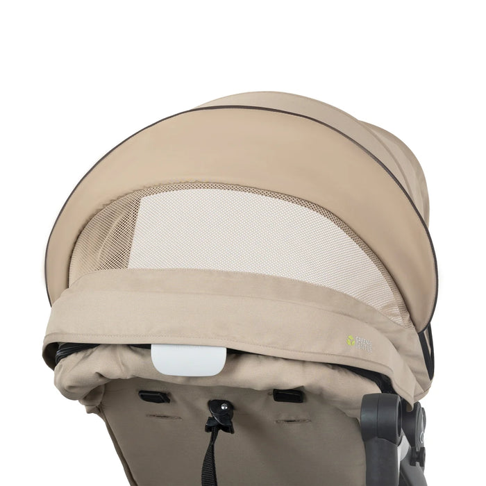 Evenflo Shyft Intuiti Travel System w/ Revolve LiteMax NXT & Sensory Soothe - Travertine (Gold) TS101212547C