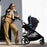 Evenflo Shyft Intuiti Travel System w/ Revolve LiteMax NXT & Sensory Soothe - Jasper Black (Gold) TS101212534C