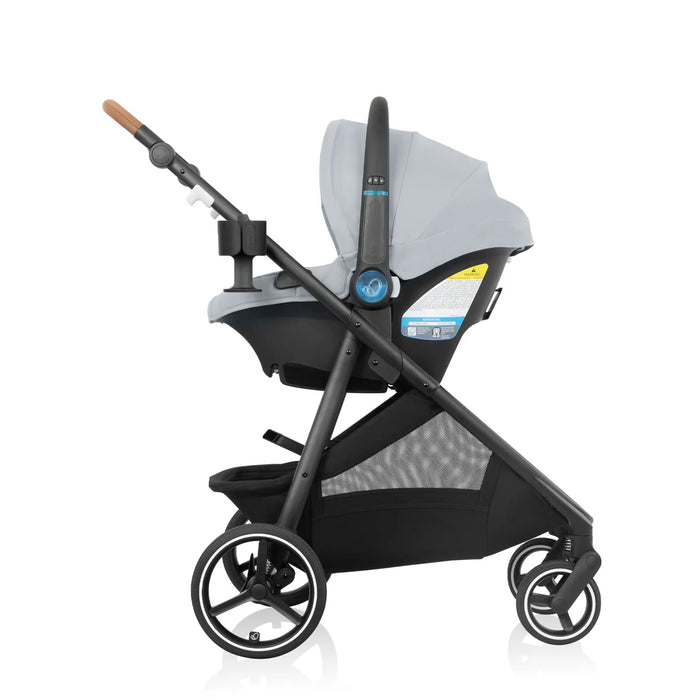Evenflo Shyft Intuiti Travel System w/ Revolve LiteMax NXT & Sensory Soothe - Quartz (Gold) TS101212545C