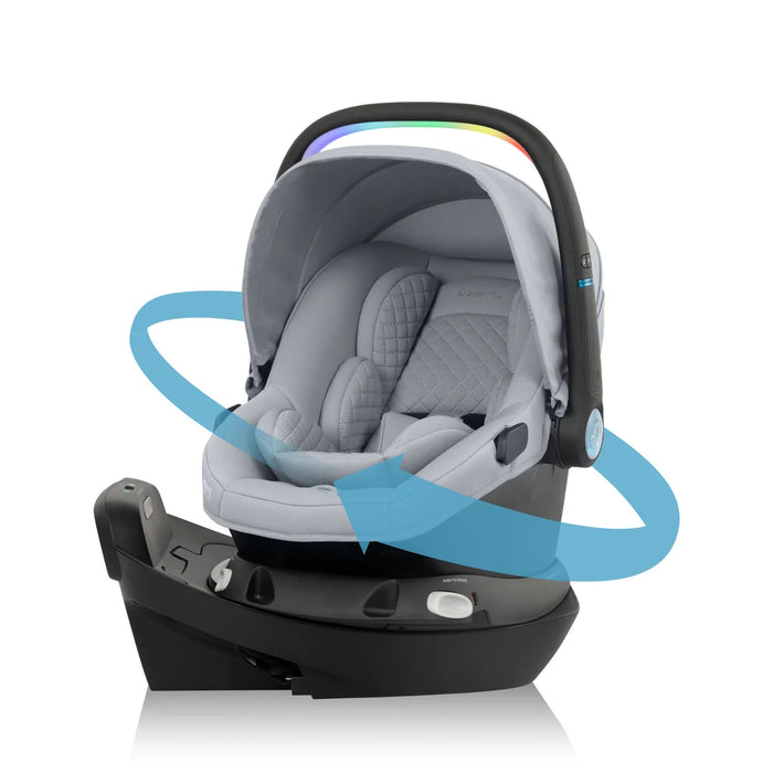 Evenflo Shyft Intuiti Travel System w/ Revolve LiteMax NXT & Sensory Soothe - Quartz (Gold) TS101212545C