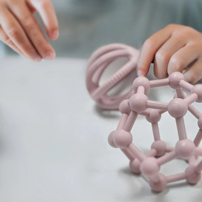 Kushies SiliSquish Teether - Rose